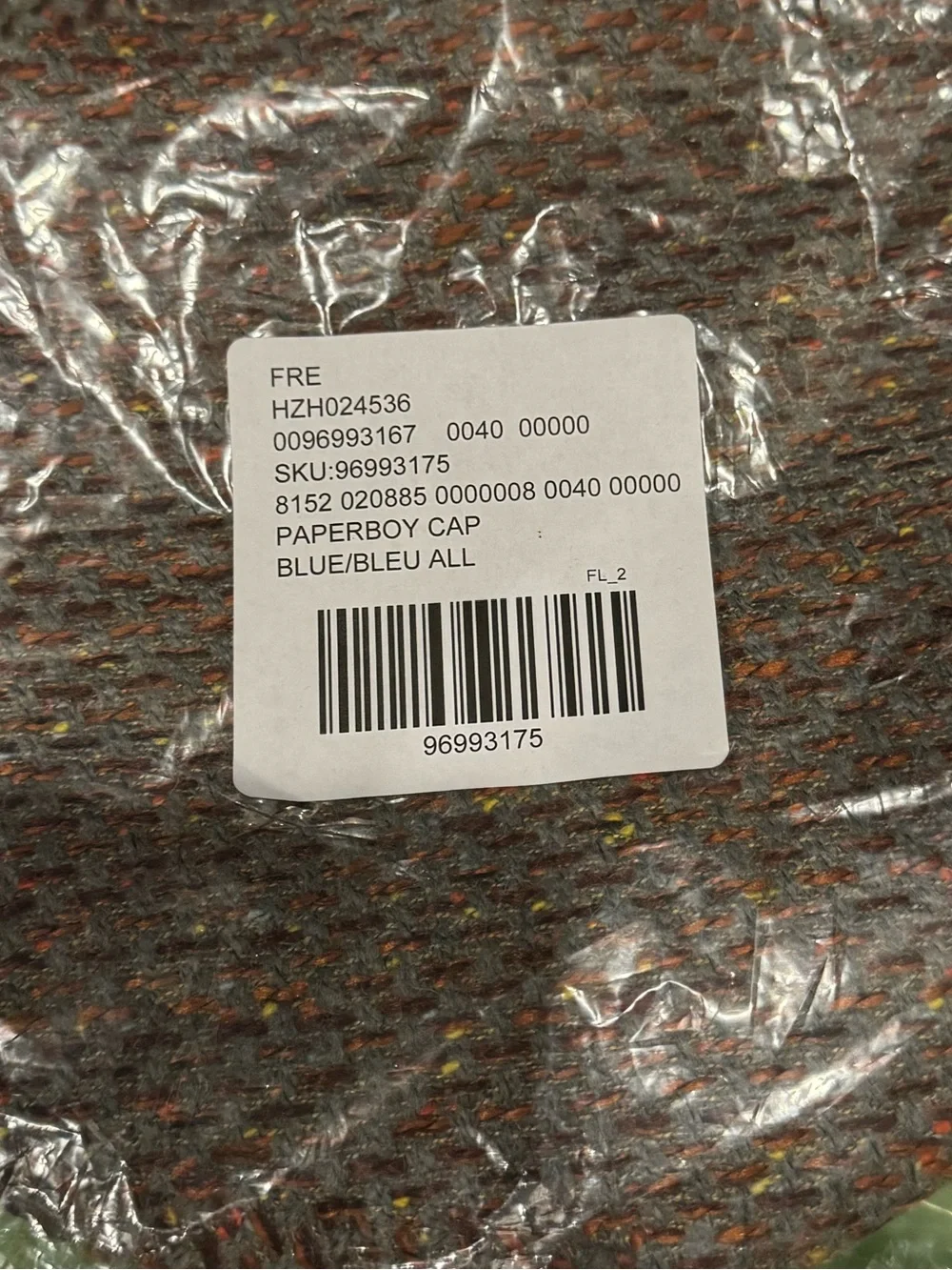 Free People Tweed Paperboy Cap in Multicolor BNWT